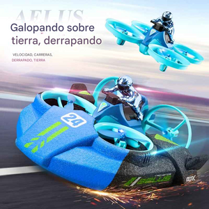 🚀 Mini Drone 3-en-1: Agua • Tierra • Aire Diversión total: vuela, corre y flota donde quieras