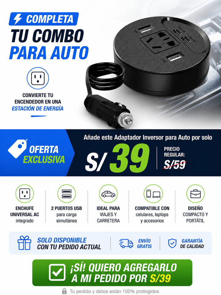 Adaptador inversor para auto