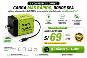 Power GAN Flash 120W – Edición Premium de Carga Ultrarrápida (50% en 30 min)