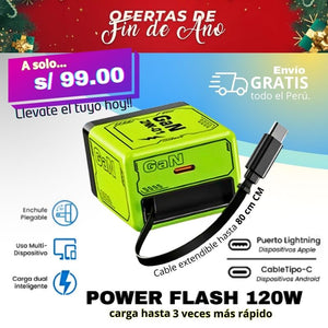 Power Flash 120W – Edición Premium de Carga Ultrarrápida (50% en 30 min)