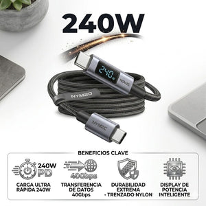 CABLE UGREEN 240 W CARGA RAPIDA